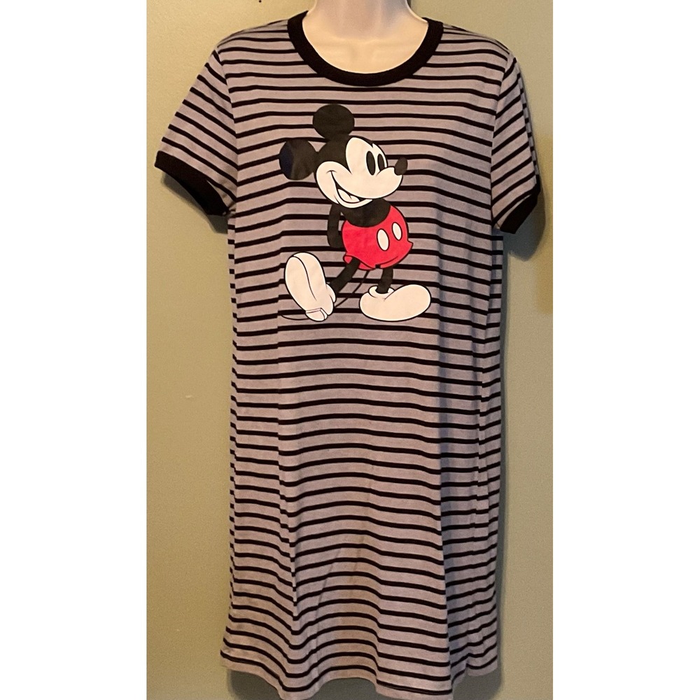 DISNEY JUNIOR size Large 11/13 MICKEY MOUSE TEE DRESS 34"Length